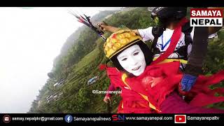 Pokhara Paragliding | Sarangkot Paragliding | Paragliding In Pokhara 🇳🇵पोखराको आकासमा अनौठो दृश्य