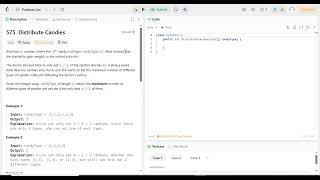 575. Distribute Candies | Java | Leetcode | Hashmap | DSA