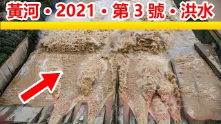 黃河2021年第3號洪水來了🔴，山西暴雨，烏馬河洪水決堤，當地展民眾已安全轉移。 🔴渭河2021年第3號洪水過境，祁縣子洪水庫洩洪現場，波濤翻滾，非常壯觀。