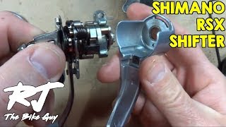 How To Disassemble/Reassemble Shimano RSX STI Shifters/Brifters (Left Shifter)