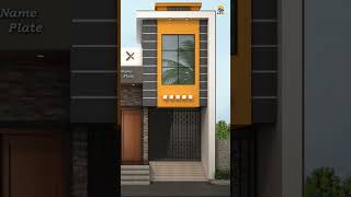 New Single floor small house front house elevation design l low cost house design in village front l