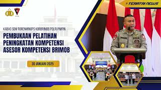 Kabag SDM Korbrimob Polri Pimpin Pembukaan Pelatihan Peningkatan Kompetensi Asesor Kompetensi Brimob