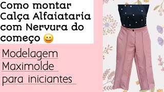 Como costurar calça alfaiataria com Nervura do começo