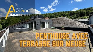 Penthouse avec terrasse sur Meuse à Dinant