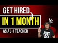 How to Get Hired as a J-1 Visa Teacher in the U.S  (without Agency!)