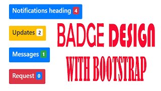 Bootstrap Badge Classes | create Badges Using Bootstrap-5