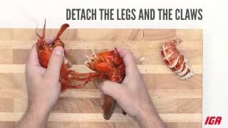 How to shell a cooked lobster