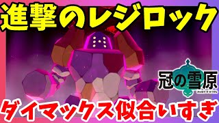 【ポケモンソードシールド】レジロックでかくしたら迫力すごすぎ！ワイルドエリアニュース更新情報！冠の雪原【エキスパンションパス】