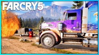 MACHINE GUN SEMI TRUCK! - Farcry 5 Mission Gameplay - (Xbox One X)