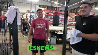 JOSEPH ADORNO 14-0 12 BEAST MODE ON MITTS WITH HIS DAD  EsNews Boxing