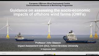 Guidance on assessing the socio-economic impacts of offshore wind farms (OWFs)