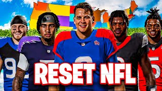 I Reset The NFL COMPLETELY with 32 new cities & teams