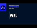 Adobe After Effects Tutorial: Typing Text Effect | Typewriter Text Effect