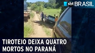 Tiroteio por posse de terra deixa quatro pessoas mortas | SBT Brasil (17/02/22)