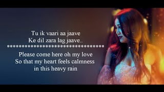 Baarish - Female Version by Neha Kakkar" Lyrics With Translation - Bilal Saeed