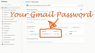 Show Gmail password in Microsoft Edge