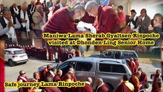 Maniwa Lama Sherab Gyaltsen Rinpoche visited Dhonden Ling Senior Home|| Thanks🙏🏻for your teaching||