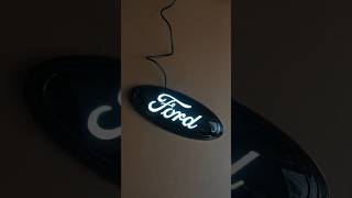 9 inch LED Emblem Black Housing For Ford F150 F250 F350 | Static Light🔥 #emblem #diy #ford#shorts