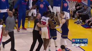 Draymond Green and Isaiah Stewart get heated and Draymond gets ejected 😳