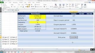 Day Count Conventions | Bond Market Accrued Interest | Clean and Dirty Bond Price |