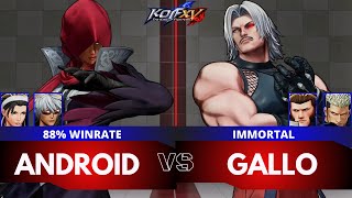 KOFXV🌟ANDROID (K'/Najd/Chizuru) vs GALLO (O.Rugal/Maxima/Goenitz)🌟Ranked Match - 11/24