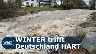 HARTER WINTER IN DEUTSCHLAND: Tauwetter und Hochwasser im Süden, eisige Kälte im Norden