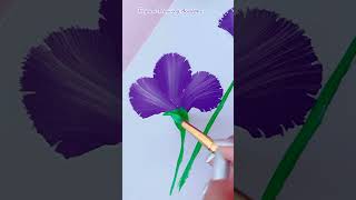 Flower painting || Acrylic painting  #creativeart  #satisfying