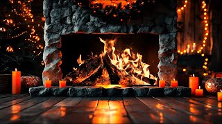 Cozy Christmas Fireplace 4K | Crackling Logs \u0026 Relaxing Ambiance to Relieve Stress and Insomnia