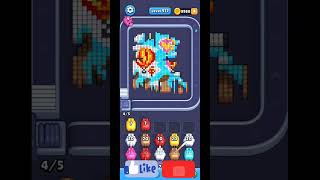 How to beat Pixel Flow Level 977 walkthrough solution, no power ups (no commentary just chill music)