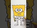 DRAWING FOR KIDS - How to draw SpongeBob SquarePants - Easy #shorts