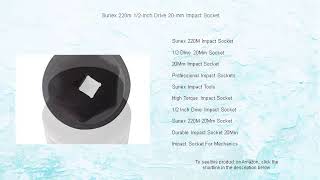 Sunex 220m 1/2-Inch Drive 20-mm Impact Socket