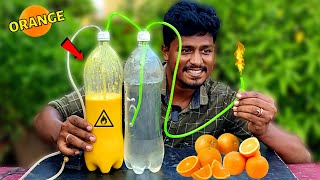 Making Fuel Gas from Orange Peel 🔥| ஆரஞ்சு பழத்தோல் வைத்து எரிபொருள்   தயாரிக்கலாம்!😱 | Vijay Ideas