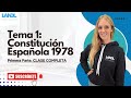 Clase completa Constitución Española. Oposiciones. Primera Parte.