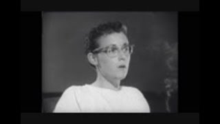 Real Psychiatric Interview from 1959 - Young woman displays antisocial and impulsive behavior.