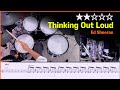 [Lv.03] Thinking Out Loud - Ed Sheeran (★★☆☆☆) Drum Cover with Sheet Music