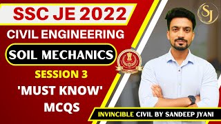 9 PM | SOIL MECHANICS | SESSION 3 | SANDEEP JYANI | MUST KNOW MCQs of Civil Engineering