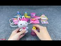 84 minutes satisfying with unboxing cute pink ice cream hello kitty smart refrigerator review toys