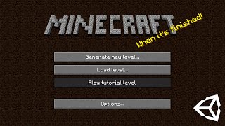 MINECRAFT MENU in Unity - Tutorial