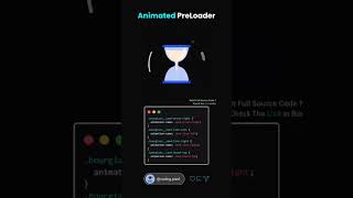 Animated PreLoader using HTML & CSS | Creative UI/UX Loading Animation Tutorial
