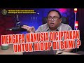 PDT. ESRA SORU : MENGAPA MANUSIA DICIPTAKAN UNTUK HIDUP DI BUMI ?