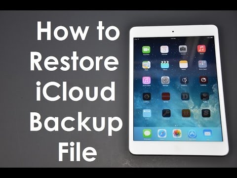 How to Restore iCloud Backup File iOS8 & iOS7 How to Restore iCloud Backup File iOS8 & iOS7