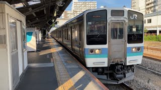 中央本線211系1000番台  普通 小淵沢行き 543M  高尾 発車