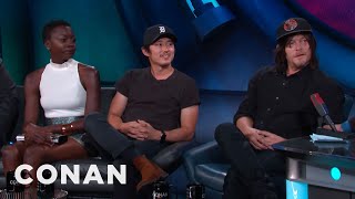 “The Walking Dead” Cast Spill The Beans On Season Six | CONAN on TBS