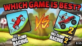 hill climb racing vs hill climb racing 2 vehicles -video games