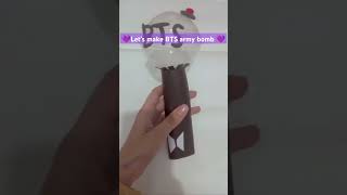 How to make bts army bomb at home #armybomb #army #bts #btscraft #art #craftideas #craft #shorts