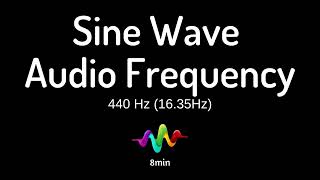 440Hz 16.35Hz || Sine Wave Audio Frequency