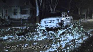 10/26/2010 Over night high winds and winter storm video