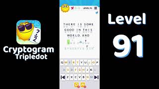 Cryptogram Tripledot Level 91 Answer | SolutionGuruji