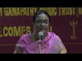 Selvi Mathangi Chandrasekaran concert held on 26 May 2024