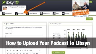 How to Upload Podcast to Libsyn